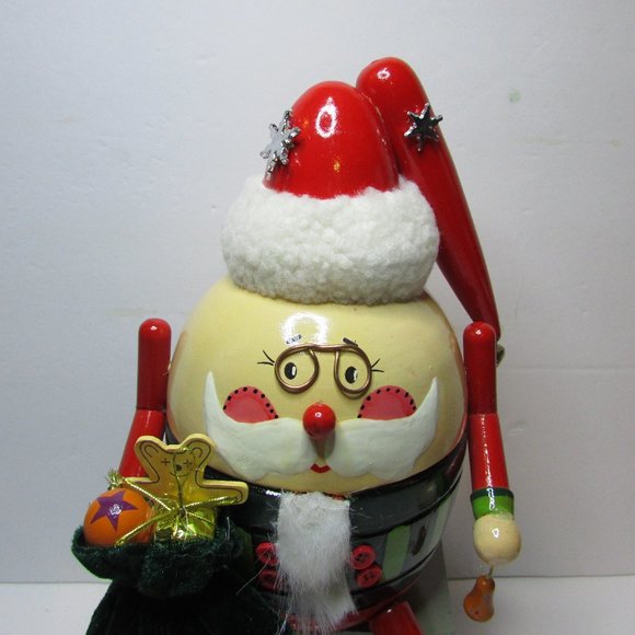 vtg Nanette Hilton Humpty Dumpty nutcracker Christmas decor 11 1/2" tall - Picture 2 of 11